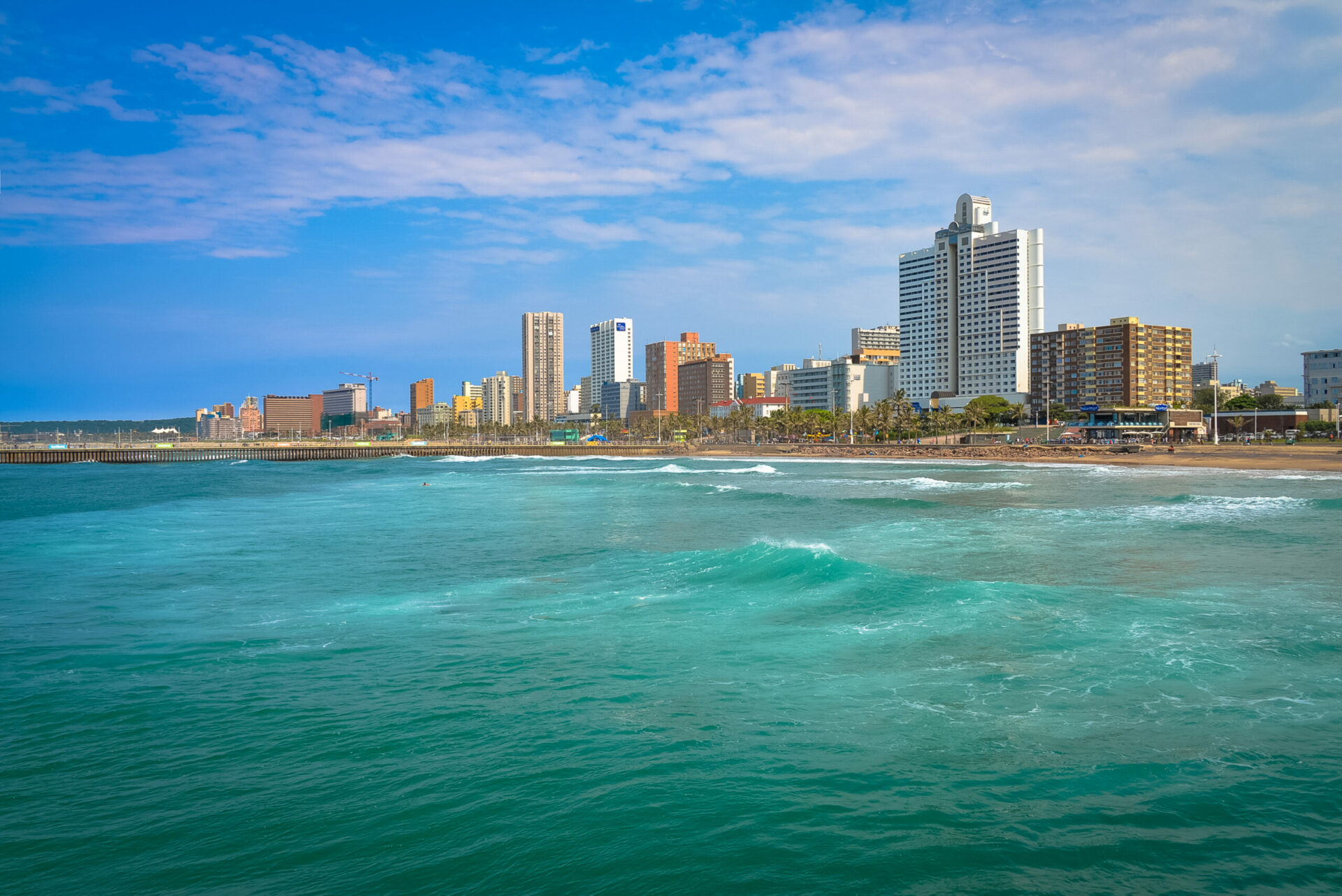 Durban beachfront — hotel pickup for KwaZulu-Natal tours