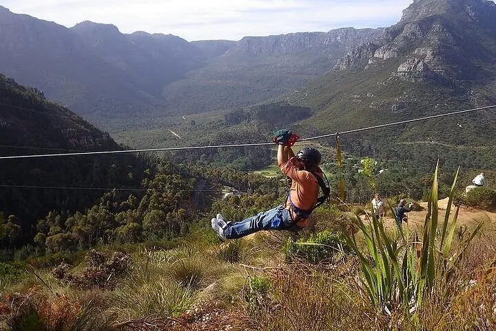 Ziplining, Wine Tasting & Table Mountain Private Tour